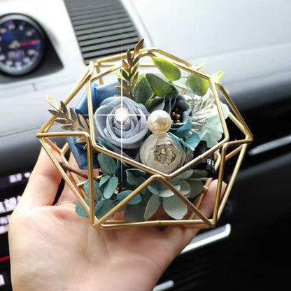 Everlasting Flower Car Accessories Car Dashboard Decor For Women - DIY