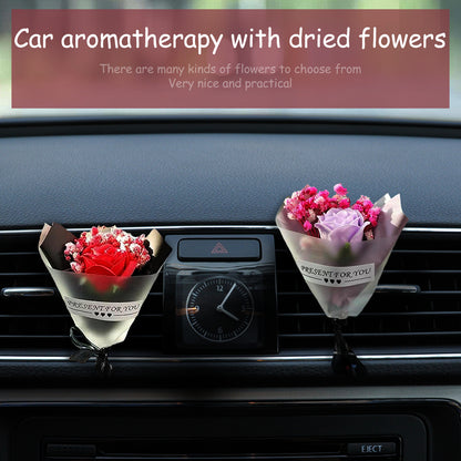 Natural Dried Flower Bouquet - Car Accessories - Vent Clip Scent Diffuser