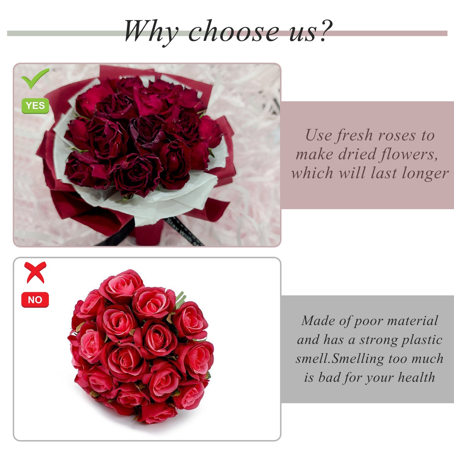 Mini Natural Dried Flower Bouquet - Car Accessories - Vent Clip Scent Diffuser