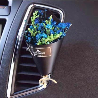 Colorful Natural Dried Flower Bouquet - Car Air Fresheners - Car Accessories - Vent Clip Scent Diffuser