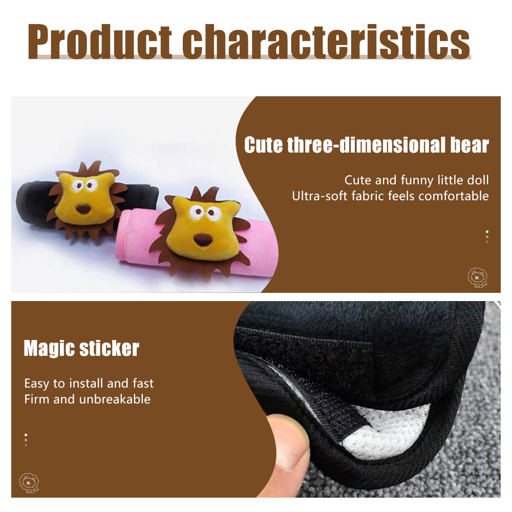 Car Top Gloves Cartoon Cute Creative Car Handle Protective Cover General - Velcro Fastning