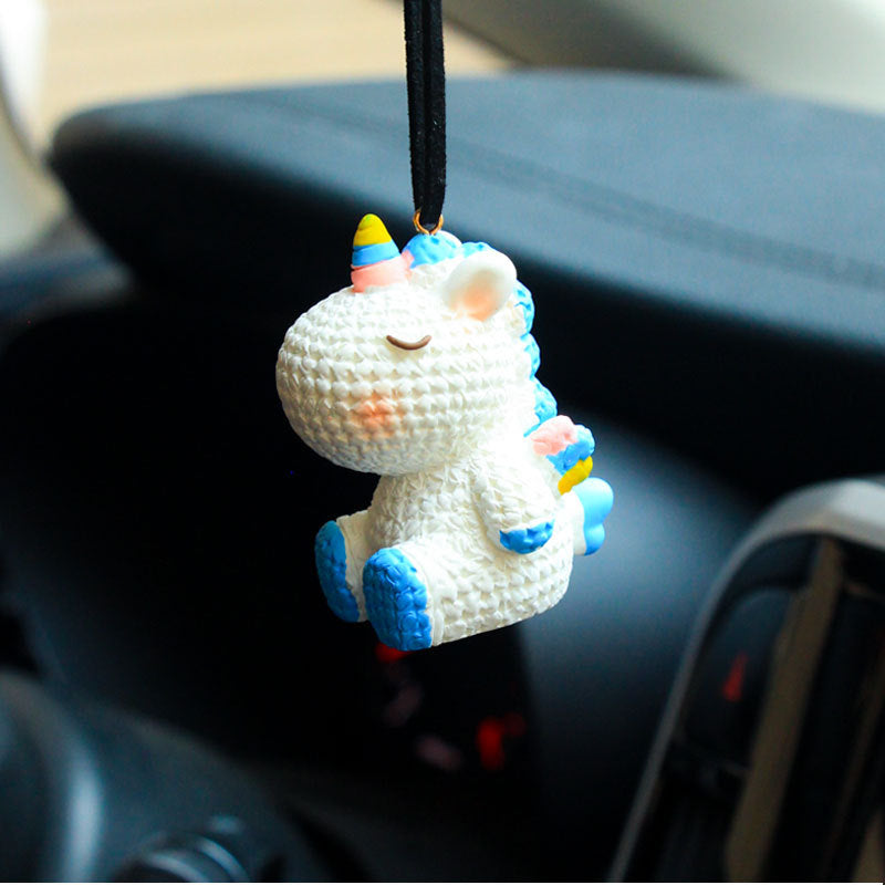 Cute Unicorn, car Mirror Hanging Accessories