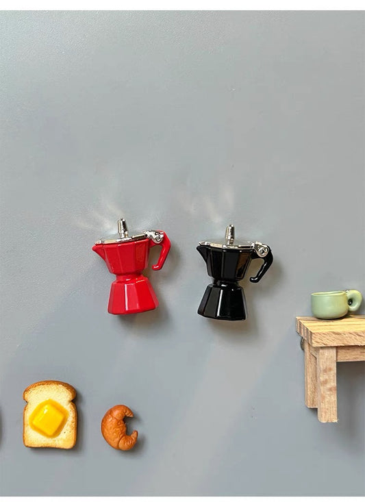 Mini Coffee Maker Fridge Magnets - Refrigerator - Creative Magnet - Magnet