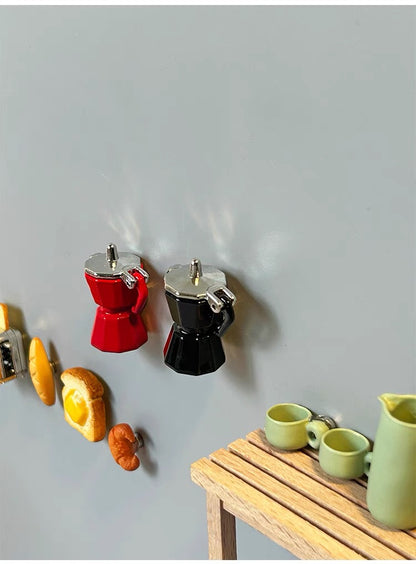 Mini Coffee Maker Fridge Magnets - Refrigerator - Creative Magnet - Magnet