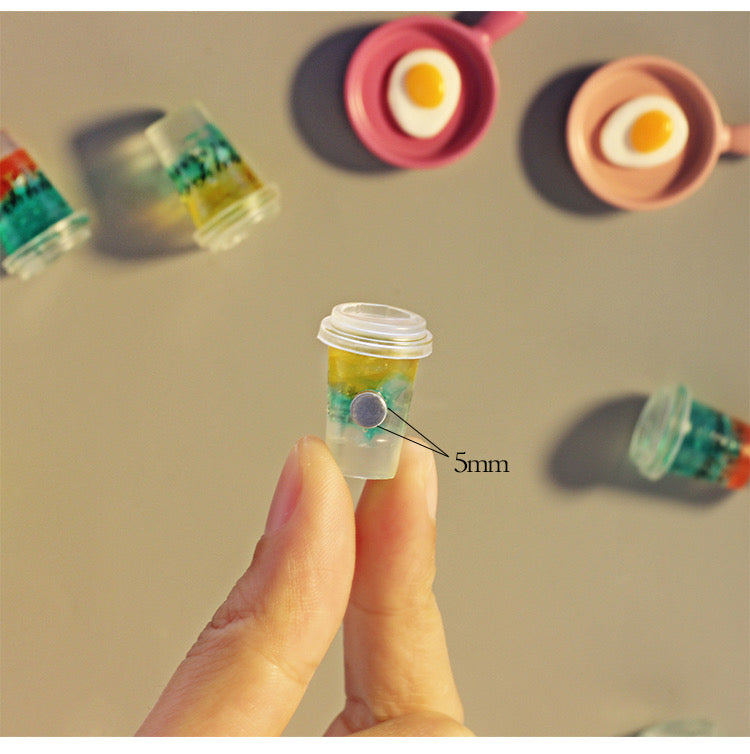 Mini Beverage cup Fridge Magnets - Refrigerator - Creative Magnet - Magnet