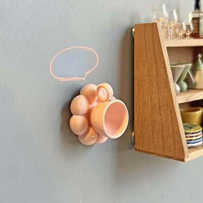 Mini Flower Coffee Cup Fridge Magnets - Refrigerator - Creative Magnet - Magnet