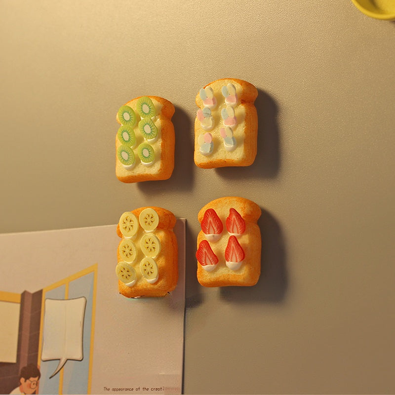 Mini Toast Fridge Magnets - Refrigerator - Creative Magnet - Magnet