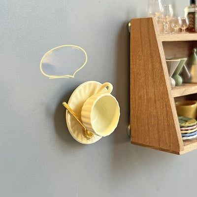Mini Flower Coffee Cup Fridge Magnets - Refrigerator - Creative Magnet - Magnet