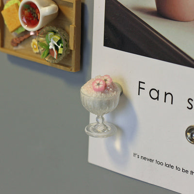 Mini Smoothie Dessert Fridge Magnets - Refrigerator - Creative Magnet - Magnet