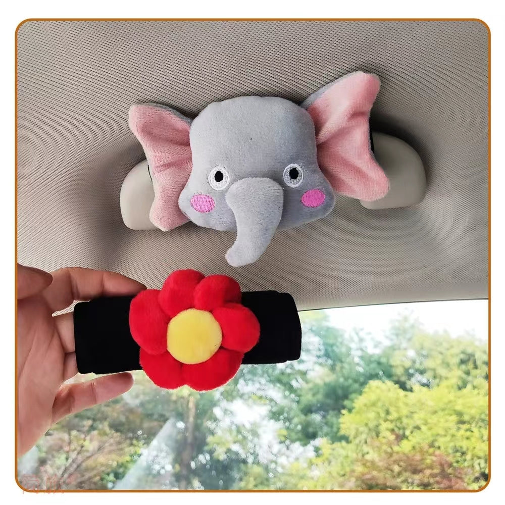 Car Top Gloves Cartoon Cute Creative Car Handle Protective Cover General - Velcro Fastning